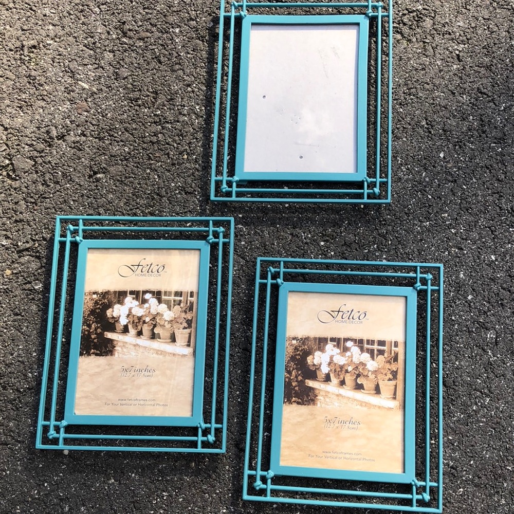 Fetco home decor, metal frames.